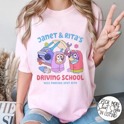 Driving School Janet And Rita Shirt, Nice Parking Spot Rita Shirt