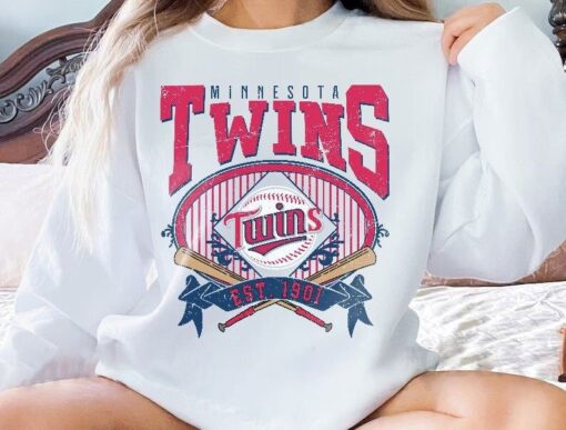 Minnesota Baseball Sweatshirt...Vintage Style Minnesota Baseball