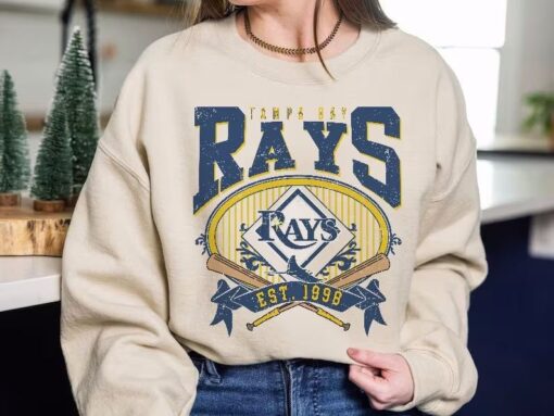 Tampa Bay Baseball Sweatshirt....Vintage Style Tampa Bay Baseball