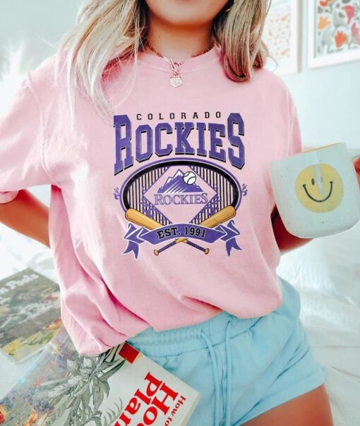 Vintage Colorado Rockie Baseball Sweatshirt, Colorado Crewneck Shirt