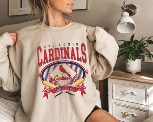 Vintage St. Louis Cardinals Baseball Sweatshirt Vintage Style St. Loui