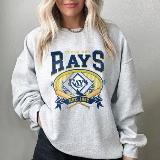 Vintage Tampa Bay Ray.s Baseball Sweatshirt, Tampa Bay Crewneck Shirt