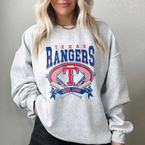 Vintage Texas Ranger Baseball Sweatshirt, Texas Crewneck Shirt