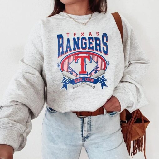 Vintage Texas Ranger Baseball Sweatshirt, Texas Crewneck Shirt