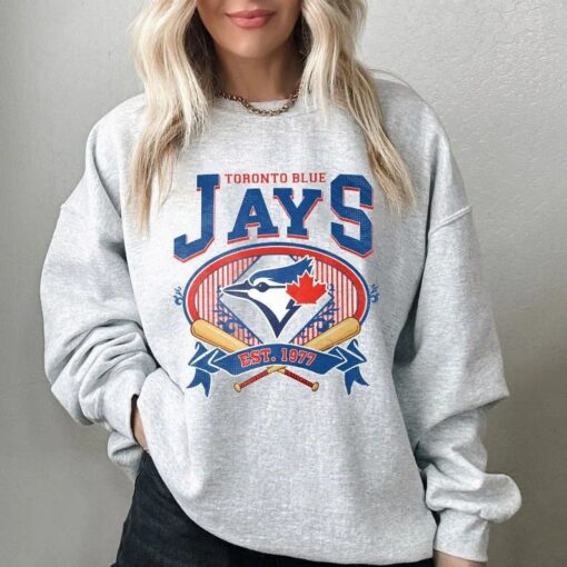Vintage Toronto Blue Baseball Sweatshirt, Jays Crewneck Shirt