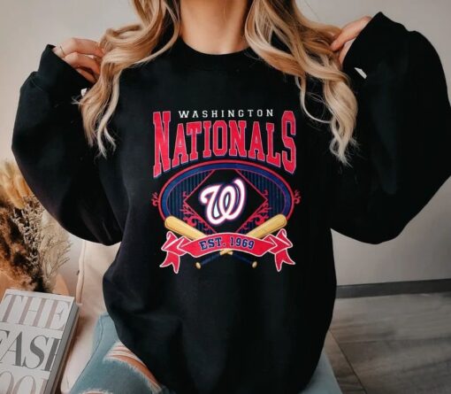 Vintage Washington Nationals Baseball Sweatshirt