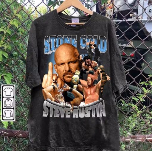 Vintage 90s Graphic Style Steve Austin TShirt - Steve Austin T-Shirt -