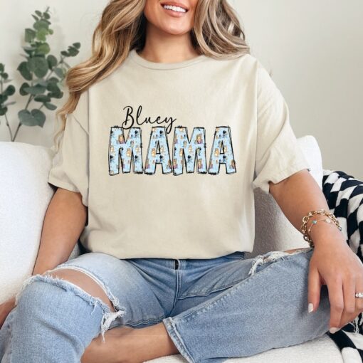 Bluey Mama Tshirt, Mama Shirt, Bluey Tshirt Adult, Mom Gift, Mom Shirt