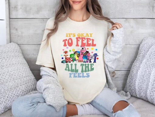 Disney Inside Out It's Okay To Feel All The Feels Shirt