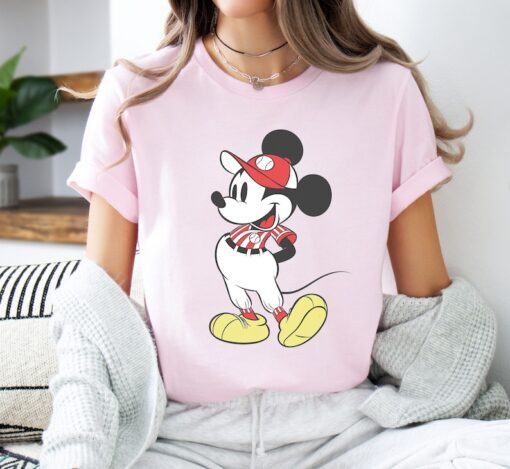 Disney Mickey Mouse Baseball Outfit T-Shirt Disneyland Family Matching