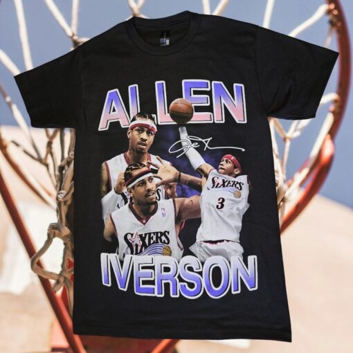 Allen Iverson Philly Mash up #2 graphic T-shirt S-XXL