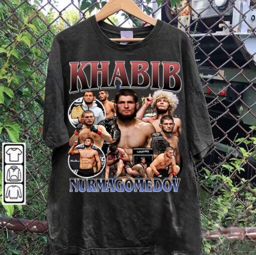 Vintage 90s Graphic Style Khabib Nurmagomedov T-Shirt - Khabib