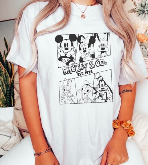 Mickey And Friends Shirt, Mickey and Co. est. 1928 Shirt, Unisex Shirt
