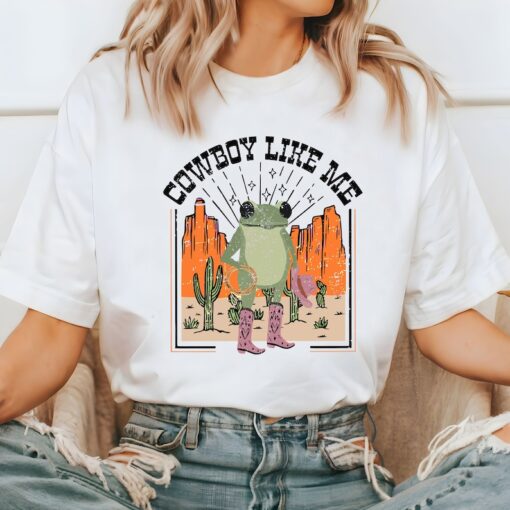 Comfort Colors® Vintage Cowboy Like Me Shirt, Frog Cowboy T Shirt