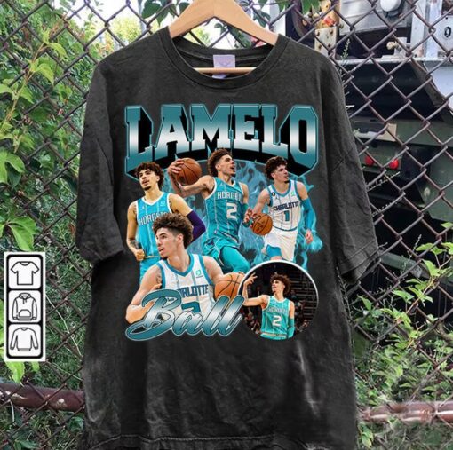 Vintage 90s Graphic Style LaMelo Ball T-Shirt - LaMelo Ball Vintage