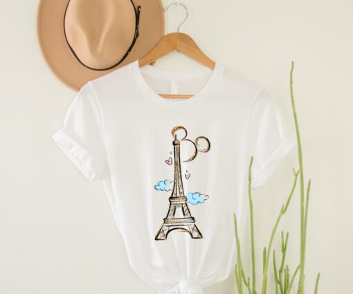 Disneyland Paris T-Shirt, Eiffel Tower Mickey Shirt, Mickey Ears Shirt