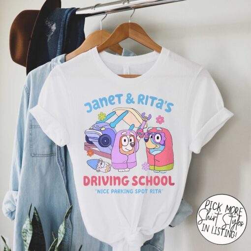 Driving School Janet And Rita Shirt, Nice Parking Spot Rita Shirt