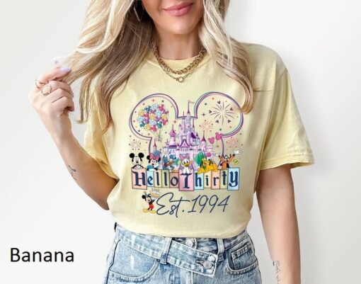 Custom Disneyland 30th Birthday Comfort Colors Shirt