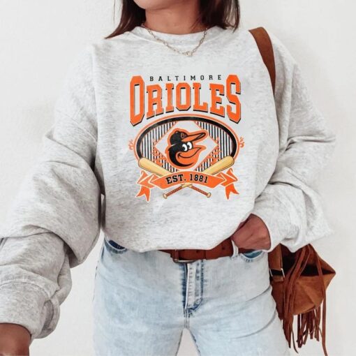 Vintage Baltimore Orioles Baseball Baseball Sweatshirt