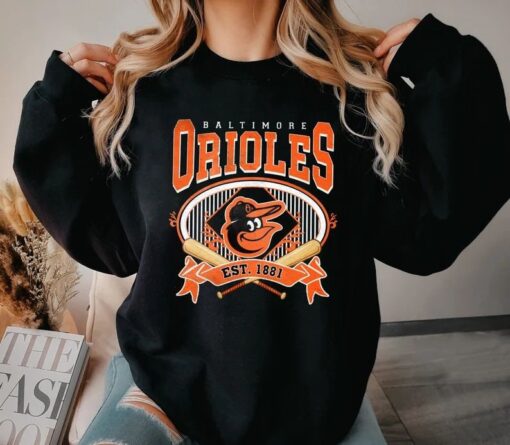 Vintage Baltimore Orioles Baseball Baseball Sweatshirt