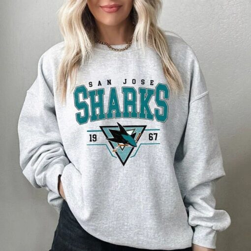 Vintage San Jose Sharks Shirt, Crewneck San Jose Sharks Sweatshirt