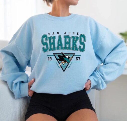 Vintage San Jose Sharks Shirt, Crewneck San Jose Sharks Sweatshirt