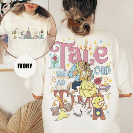 Two-sided Vintage Beauty and the Beast Shirt, Belle Princess Shirt