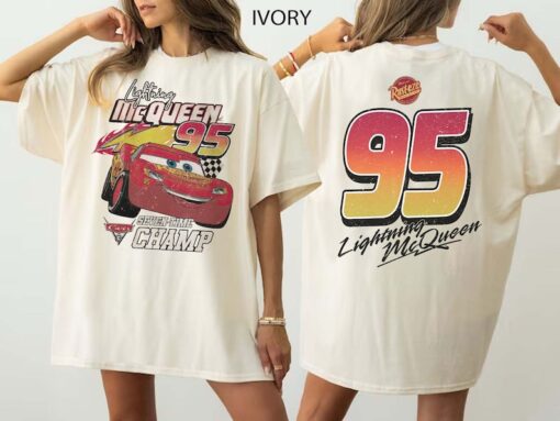 Lightning McQueen Shirt, Retro Disney Cars Shirt, Piston Cup Shirt