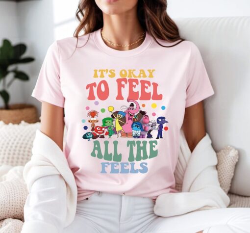 Disney Inside Out It's Okay To Feel All The Feels Shirt