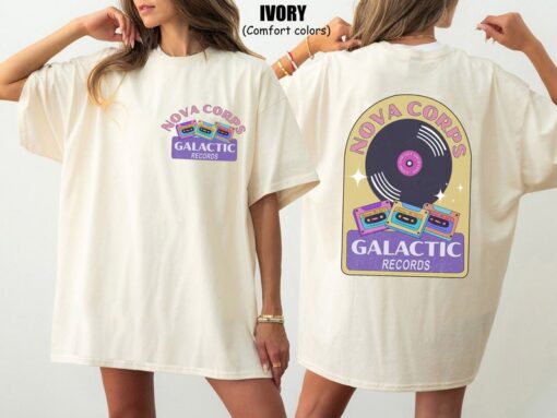 Vintage Galactic Records Comfort Colors Shirt, Nova Corps Shirt