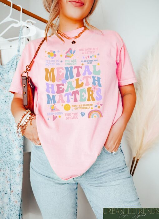 Retro Comfort Mental Health Matters Shirt, Mental Health Shirts