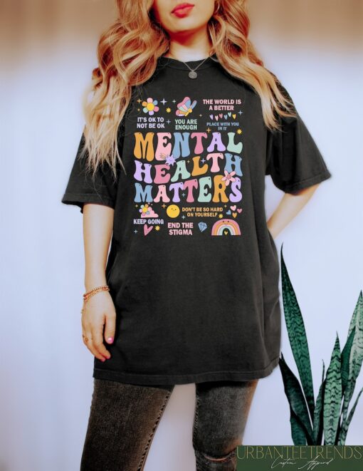Retro Comfort Mental Health Matters Shirt, Mental Health Shirts