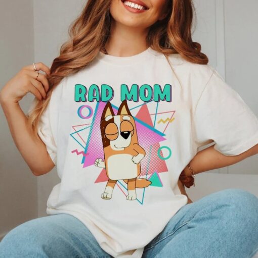 Bluey Cutest Mom Retro Happy Mothers Day Unisex Classic Tshirt