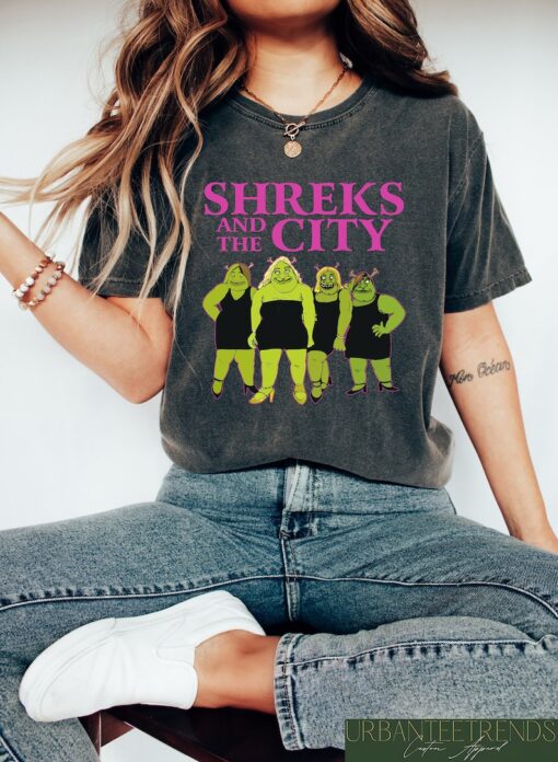 Shreks And The City Shirt, Shrek Funny Trending T-Shirt