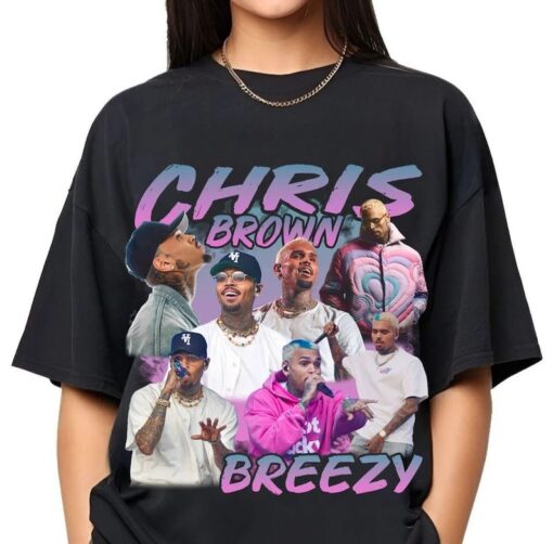 Chris Brown Bootleg Shirt, Graphic Shirt, Vintage Chris Brown Shirt