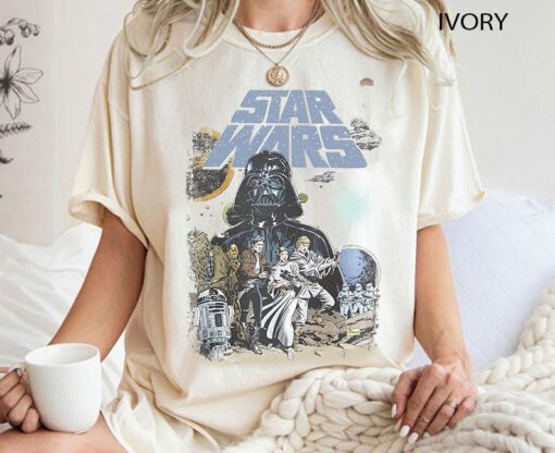Retro Star Wars Shirt, Darth Vader Shirts, Baby Yoda Shirt