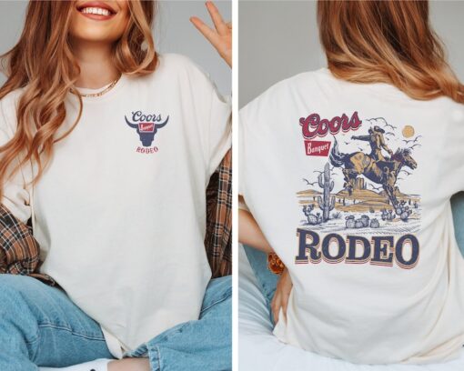 Coors Banquet Rodeo Shirt , Retro T-Shirt, Rodeo Tee, Coors T Shirt