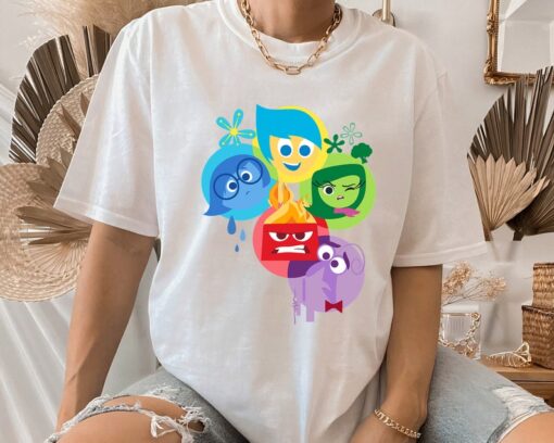 Disney Pixar Inside Out Simple Group Shot Graphic T-Shirt