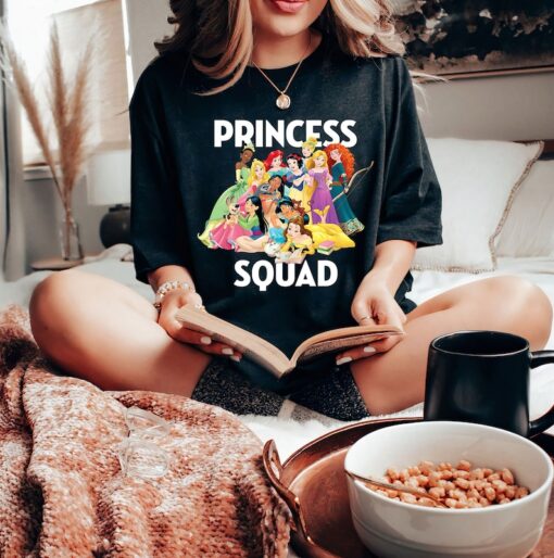 Disney Princess Squad Group T-Shirt, Snow White, Cinderella, Aurora