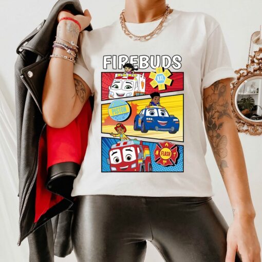 Disney Firebuds Axl Piston & Flash Firebuds! T-Shirt, Magic Kingdom