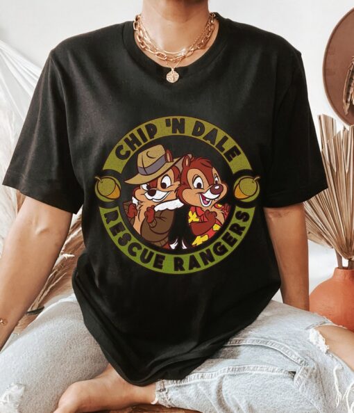 Disney Chip and Dale Rescue Rangers Logo T-Shirt, Chipmunks Shirt