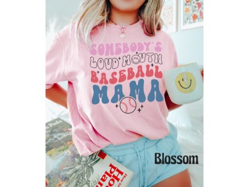 Comfort Colors® Funny Baseball Mama Shirt, Baseball Mom Shirt