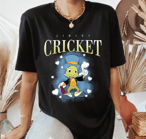 Retro Disney Jiminy Cricket 90s Portrait T-Shirt