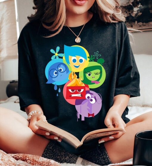 Disney Pixar Inside Out Simple Group Shot Graphic T-Shirt