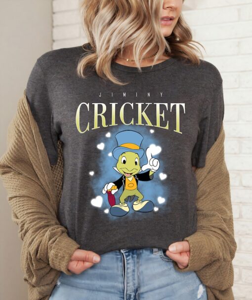 Retro Disney Jiminy Cricket 90s Portrait T-Shirt