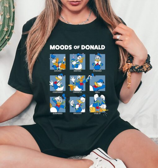 Disney Donald Duck Moods Graphic T-Shirt, Moods Of Donald Shirt