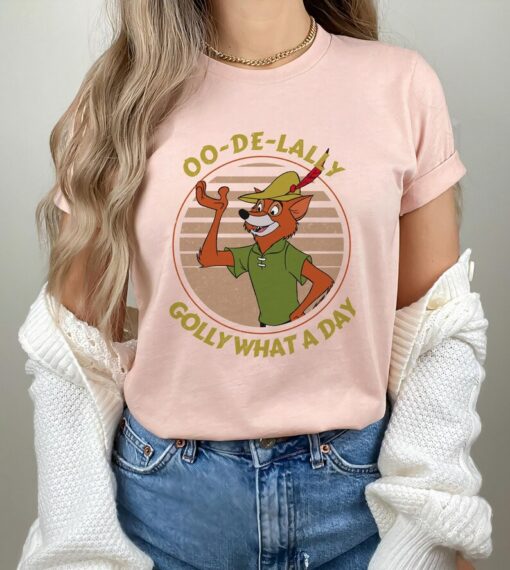 Retro 90s Disney Robin Hood Oo De Lally Golly What A Day Shirt