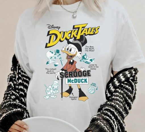Disney Duck Tales Scrooge McDuck Comic Cover T-Shirt, Animal Kingdom