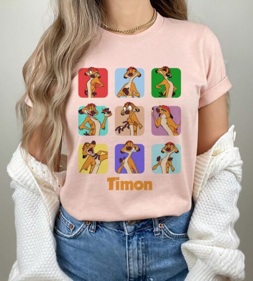 Disney The Lion King Timon Moods Retro 90s T-Shirt