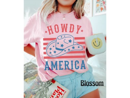 Comfort Colors® Howdy America Shirt, 4th of July Tee